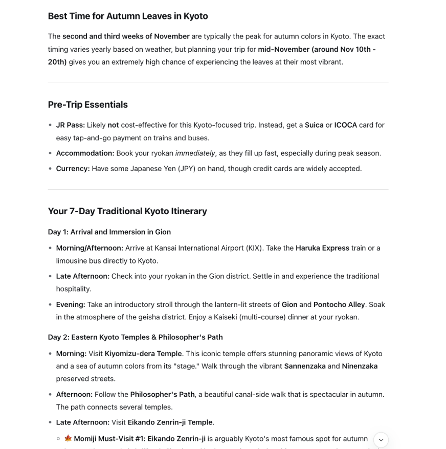 Travel Plan Output | DeepSeek-V3.2-Exp