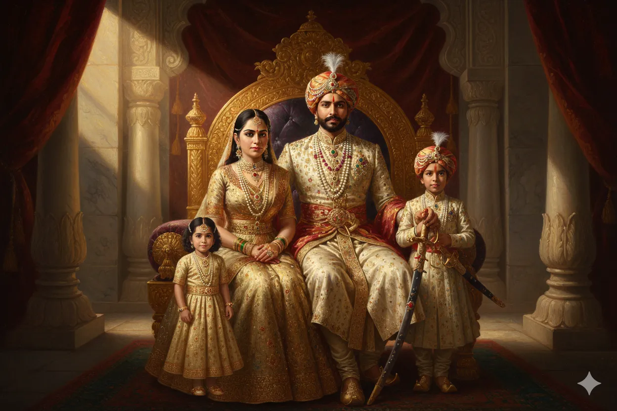 family royal portrait - nano banana