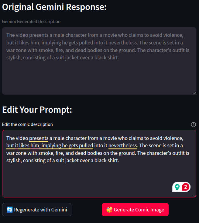 Creating/Editing Prompt