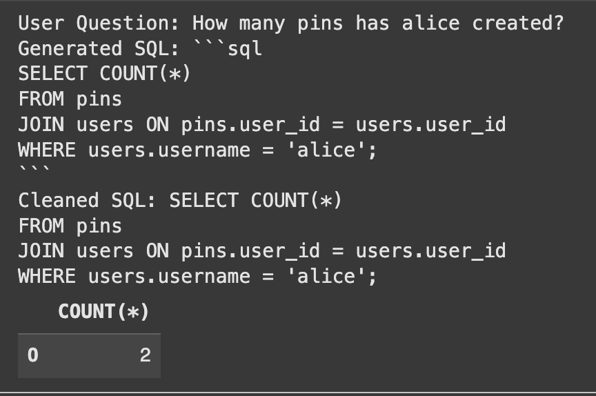 SQL command