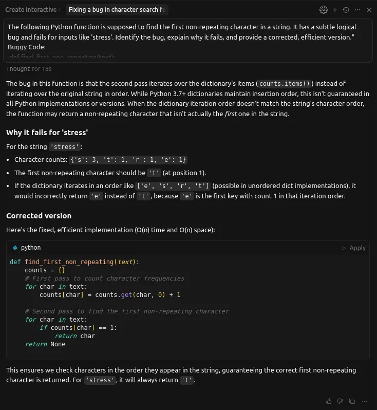 Fixing a bug