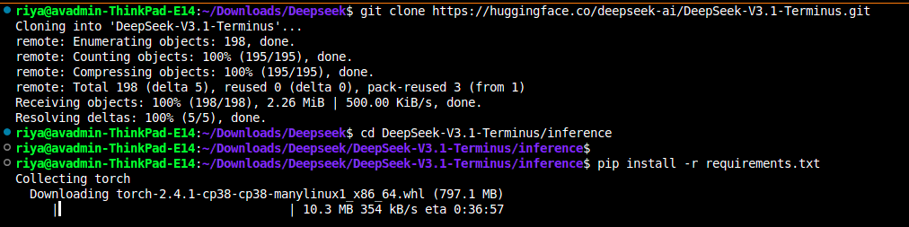 Downloading dependencies