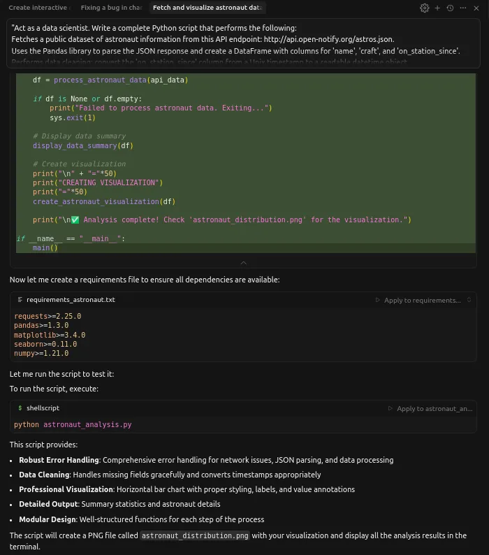 Data Scientist emulation prompt