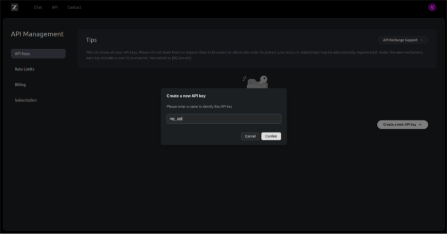 Access GLM-4.6 using API