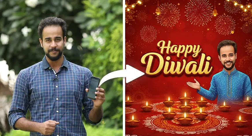 Create Your Personalised Diwali Greeting Card using Nano Banana: Here is How