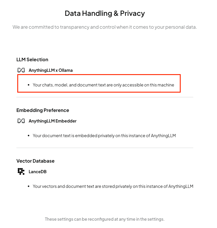 Data Handling and Privacy
