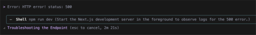 Gemini CLI to fix the issue
