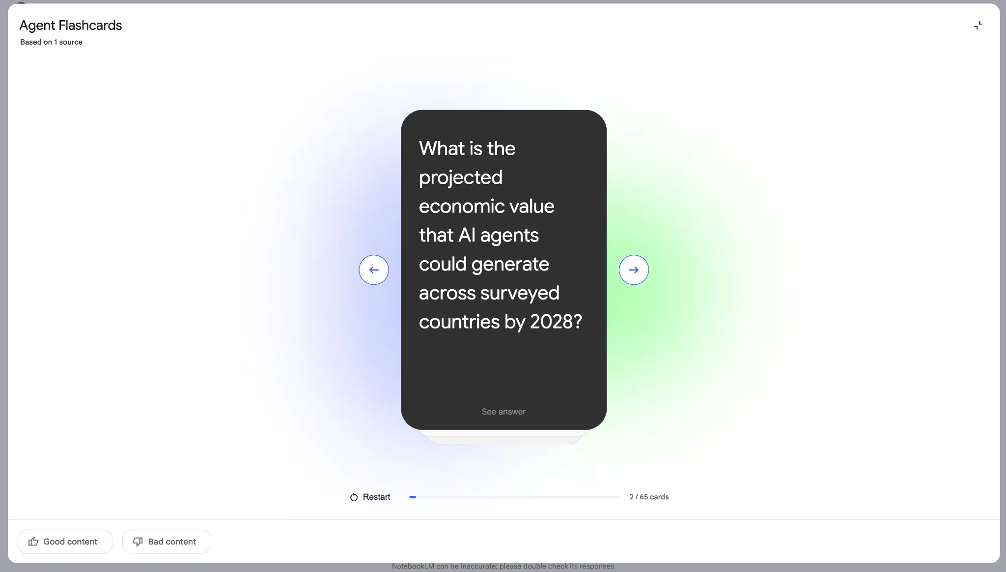 NotebookLM Flashcards