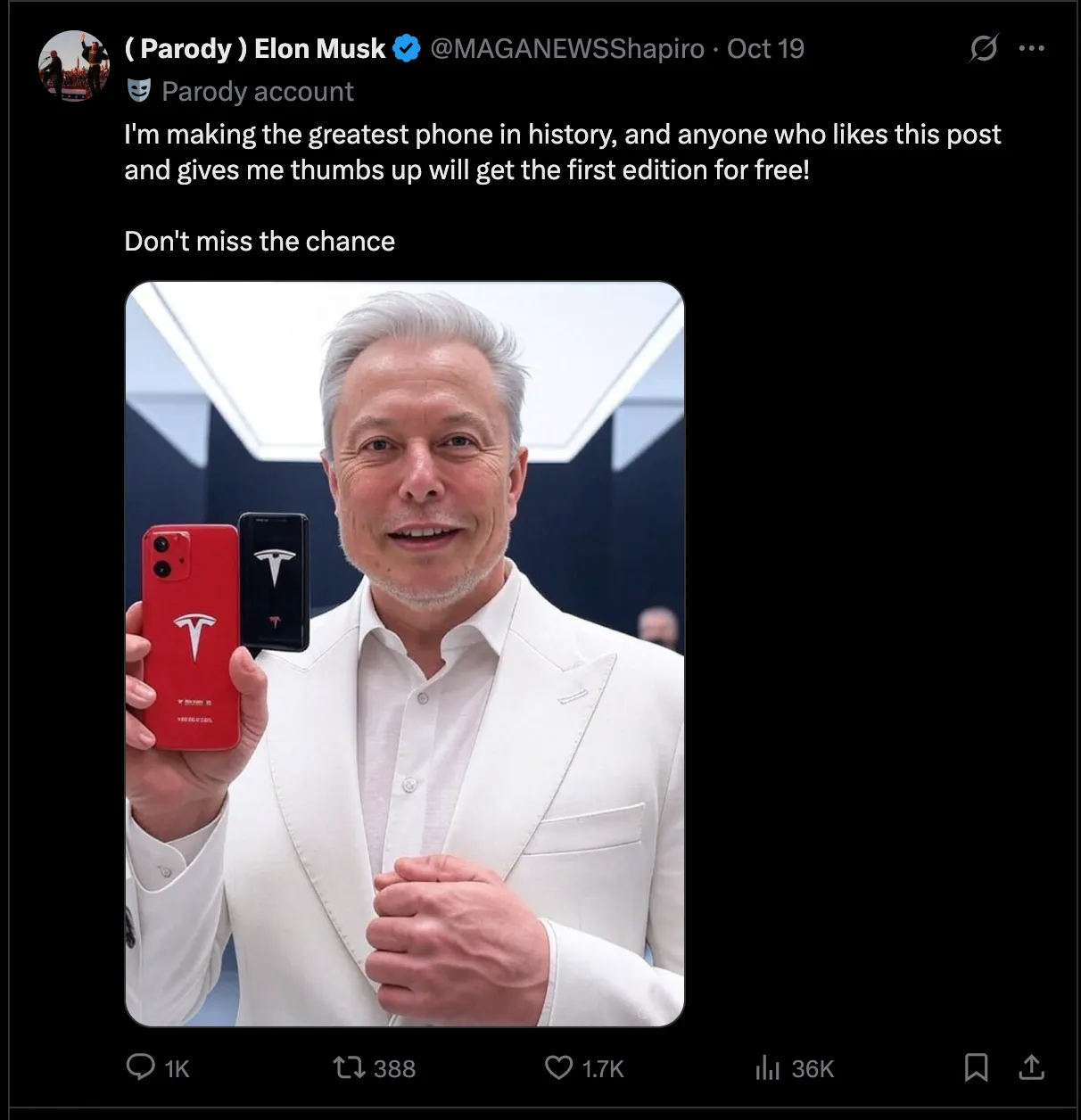 Elon Musk Impersonator