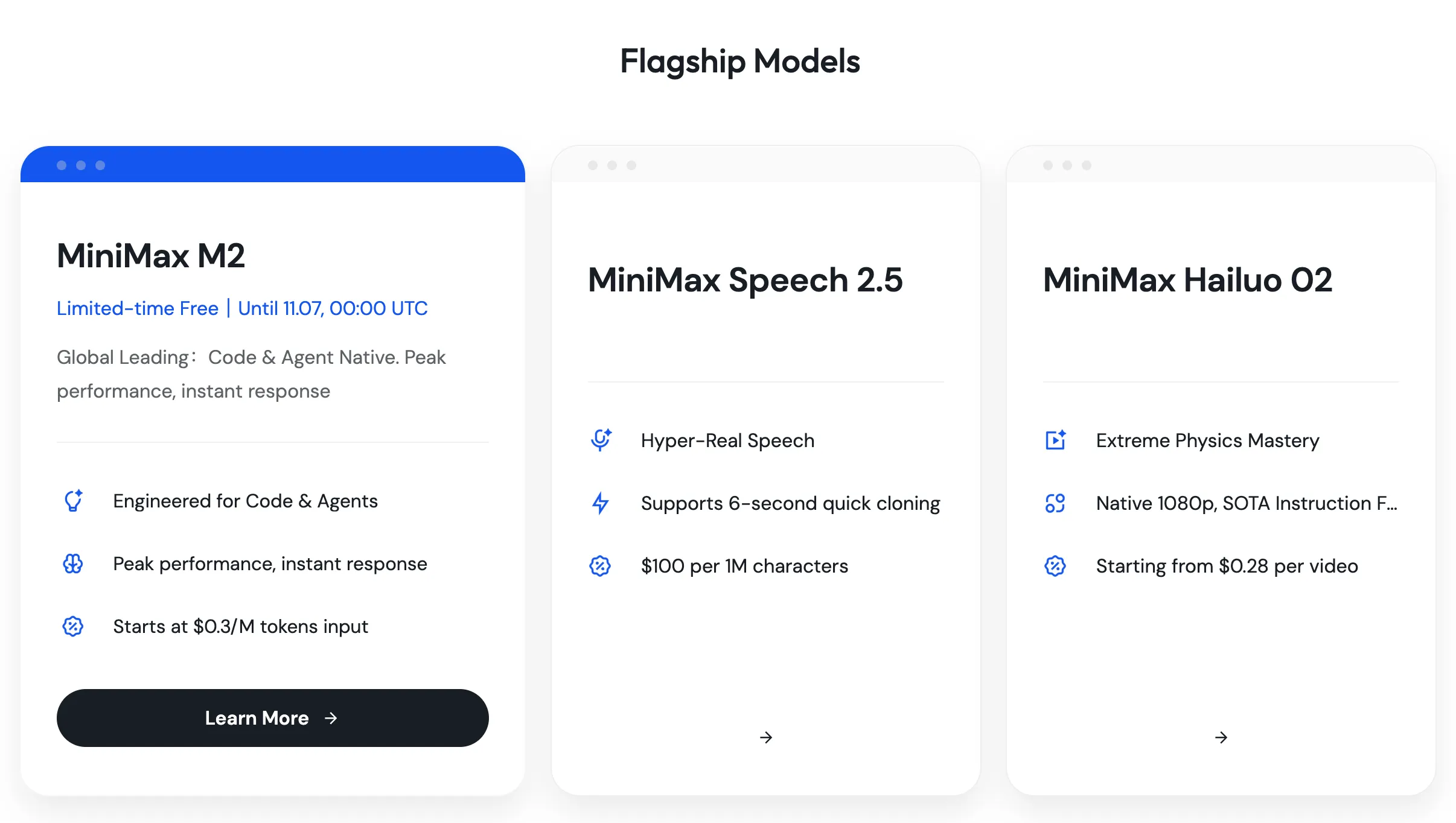 Flagship models