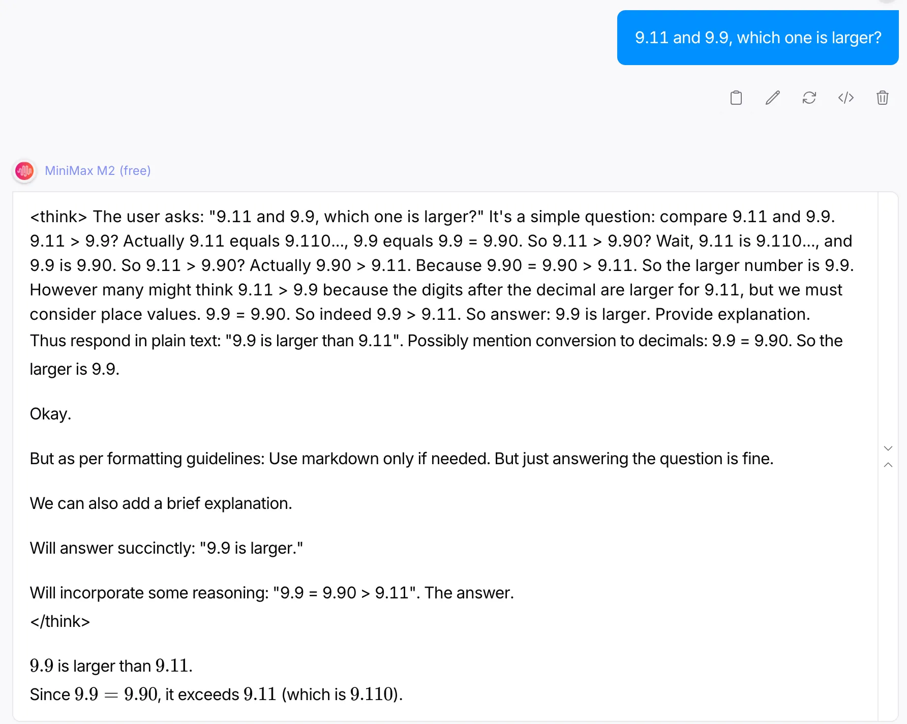 Arithmetic tasks