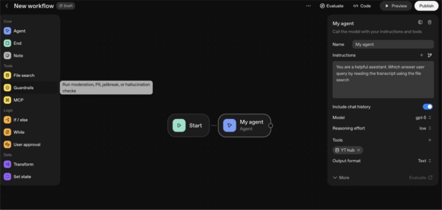 Step 3: Preview & Test Agent | Agent Builder