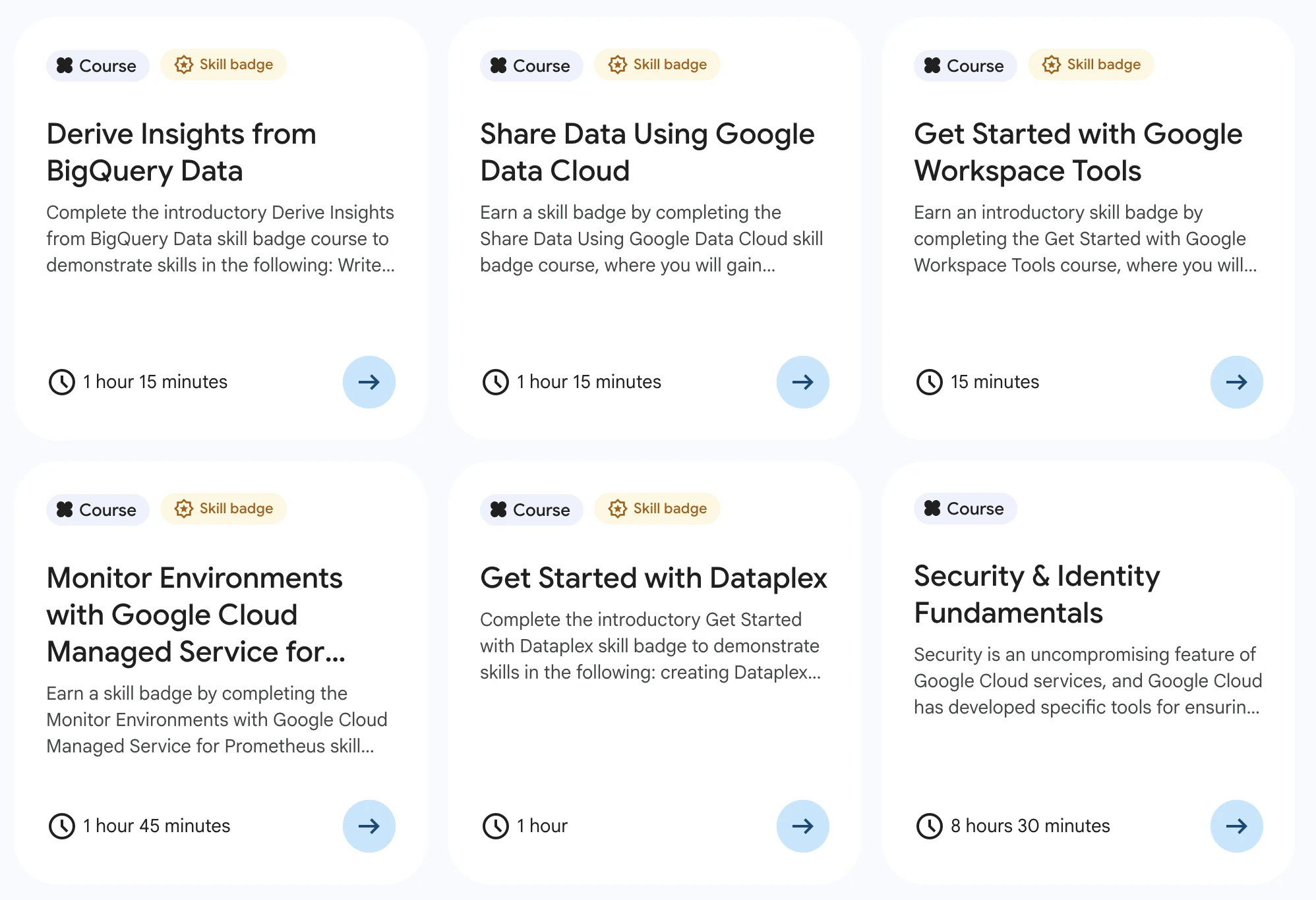 Top Google Skills Courses for beginners