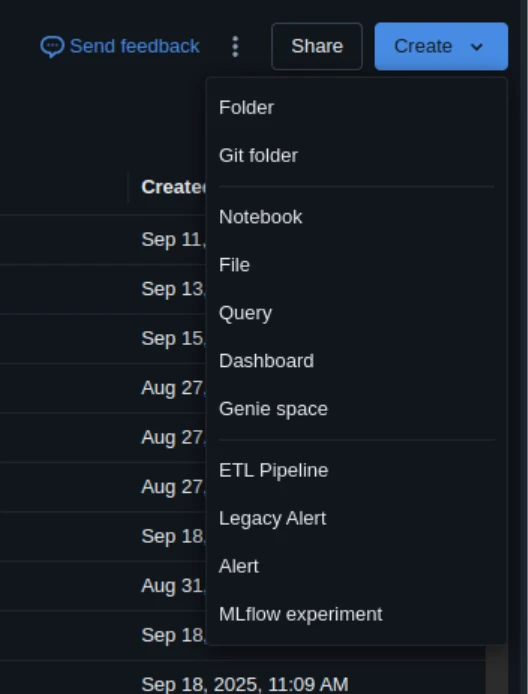 Creating a notebook
