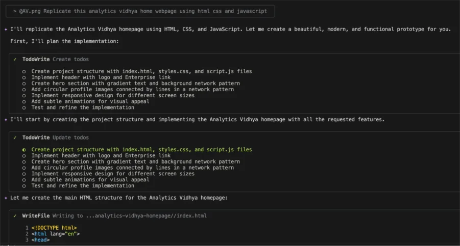 Replicating the webpage