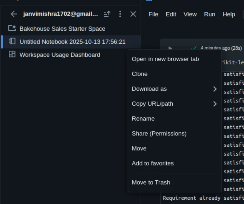 Selecting the Python File