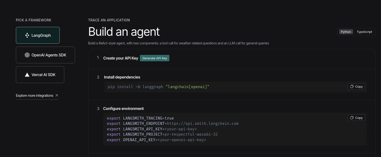 Building an agent