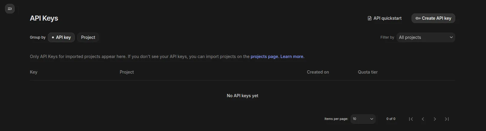 API Keys