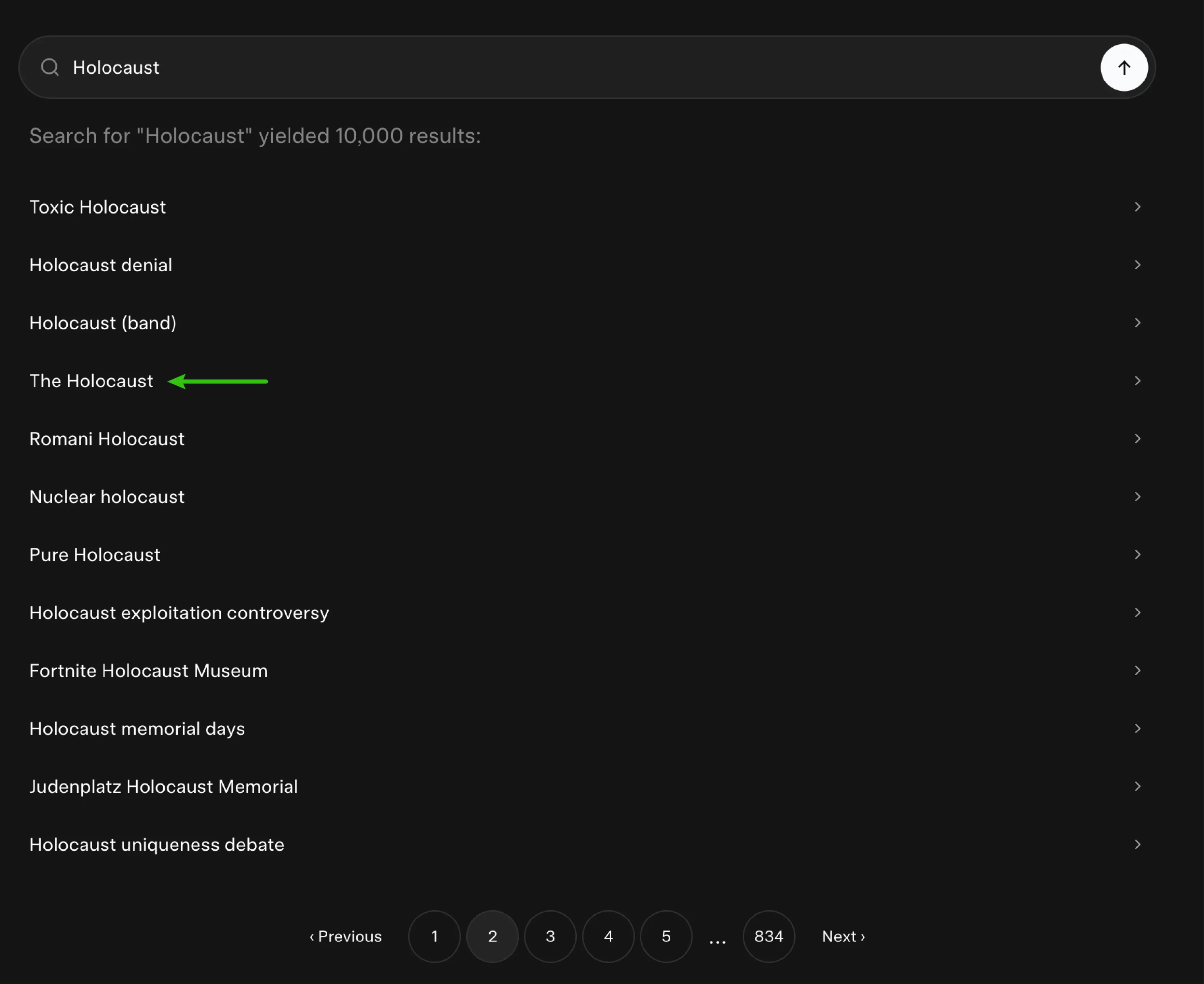 Right result on the 4th option