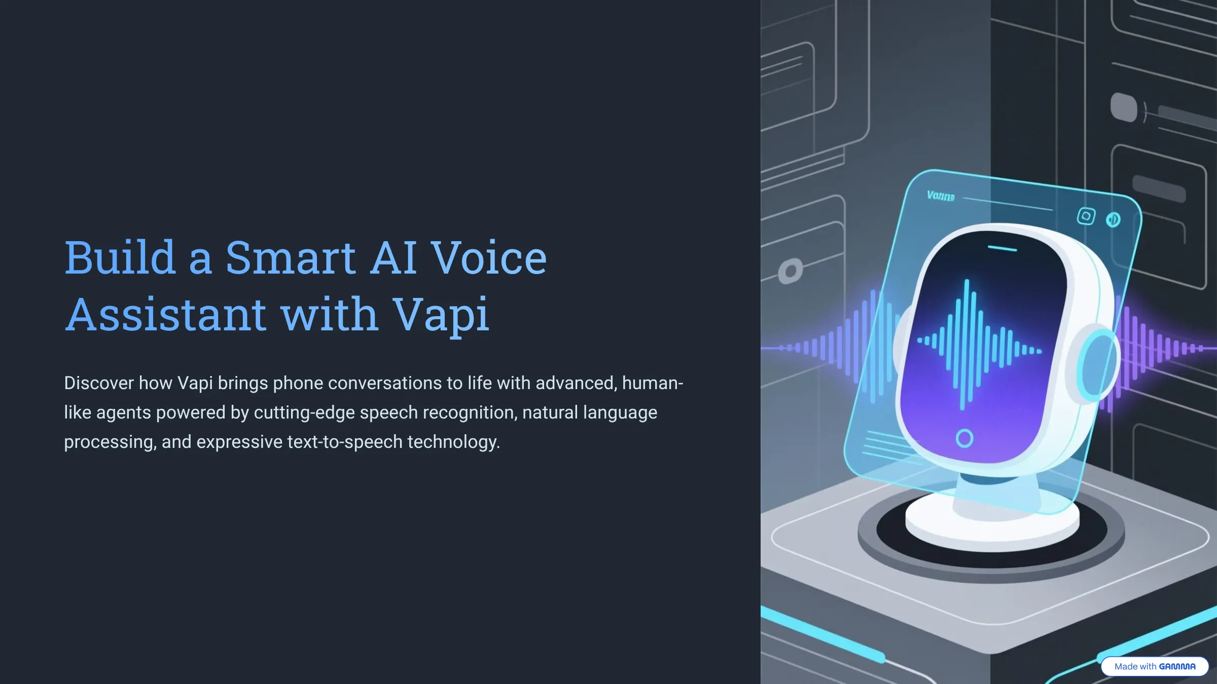 Smart AI Voice Assistant with Vapi