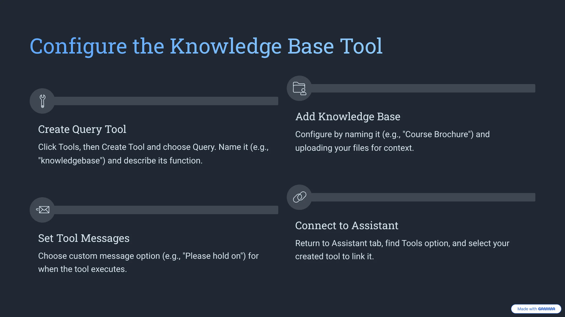 Configure the Knowledge Base Test