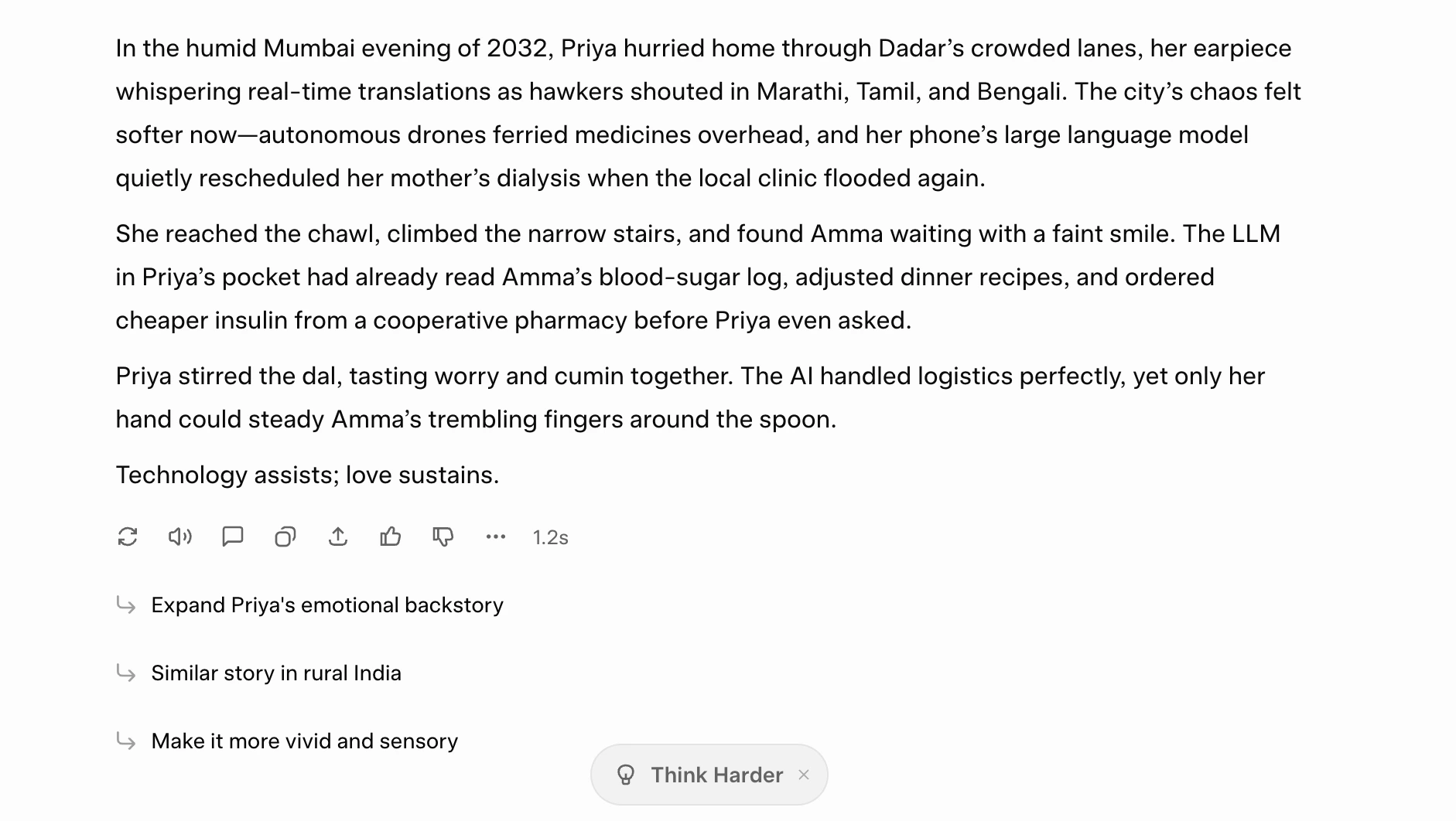 Grok 4.1 text generation output