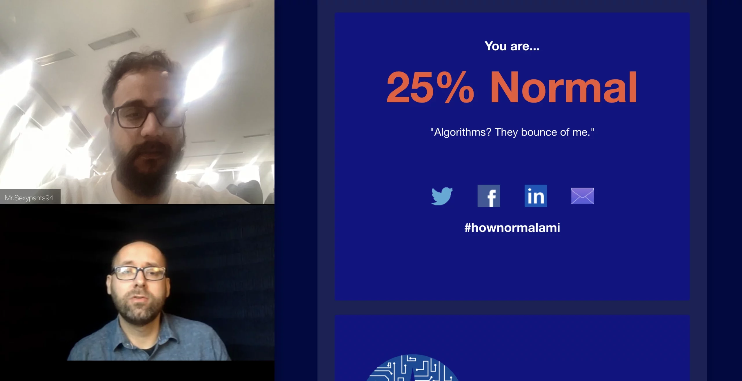 How Normal Am I weird AI tool