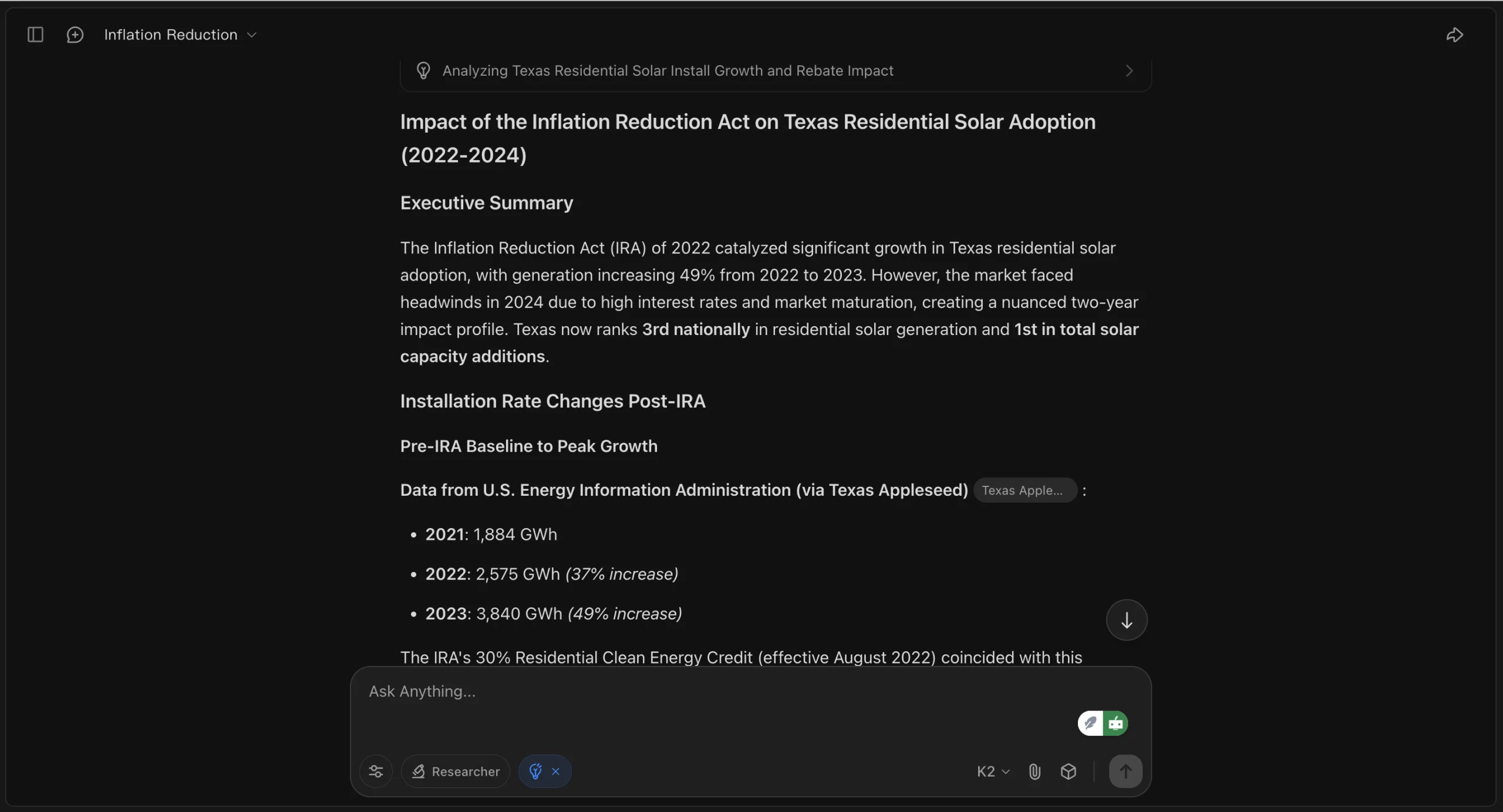 Research and Analysis