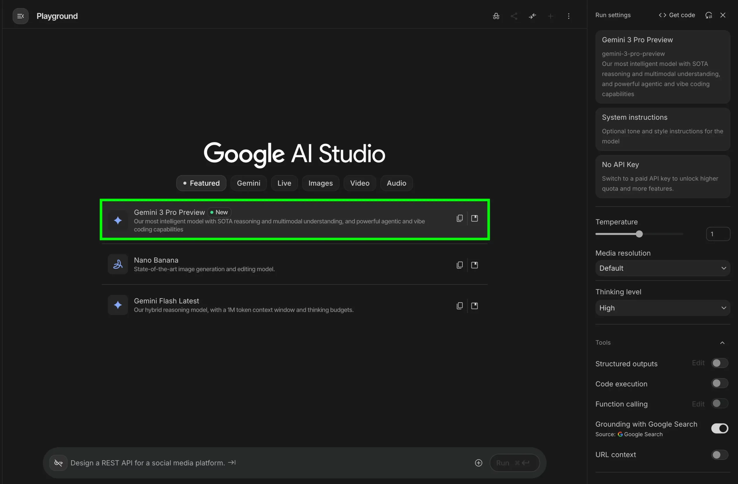 Estúdio de IA do Google