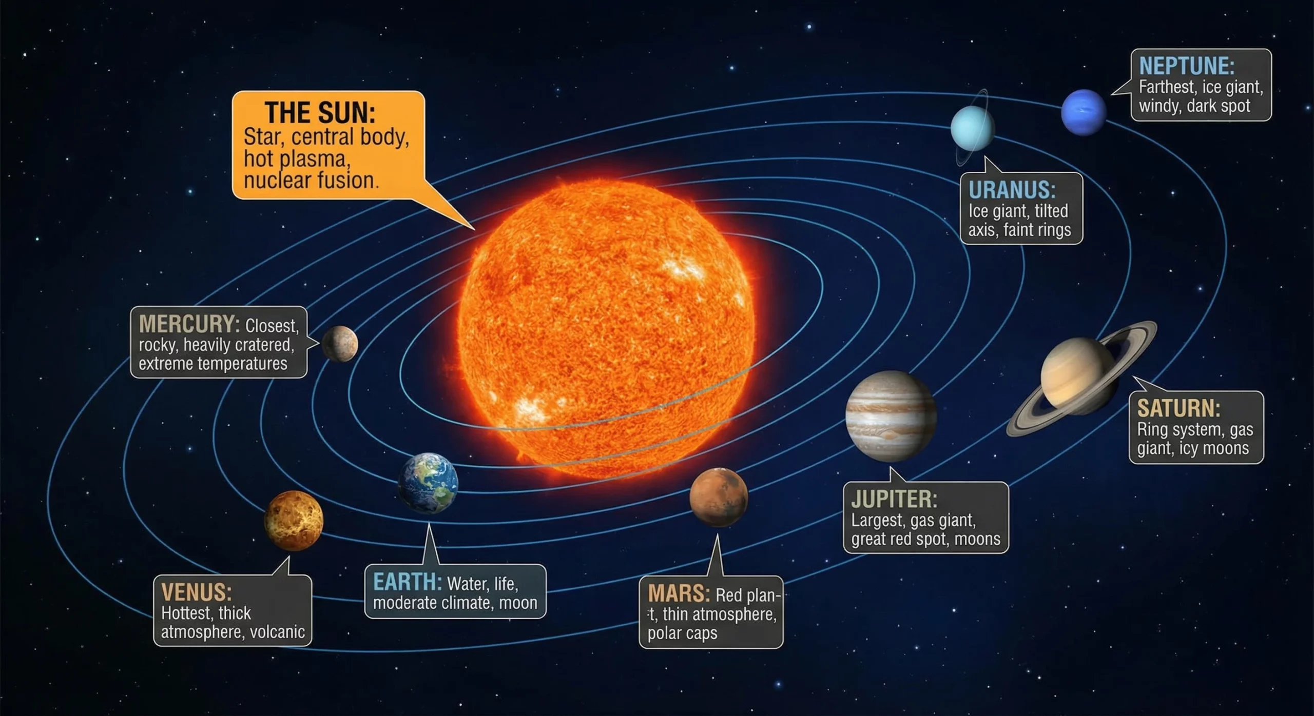 Solar System Infographics