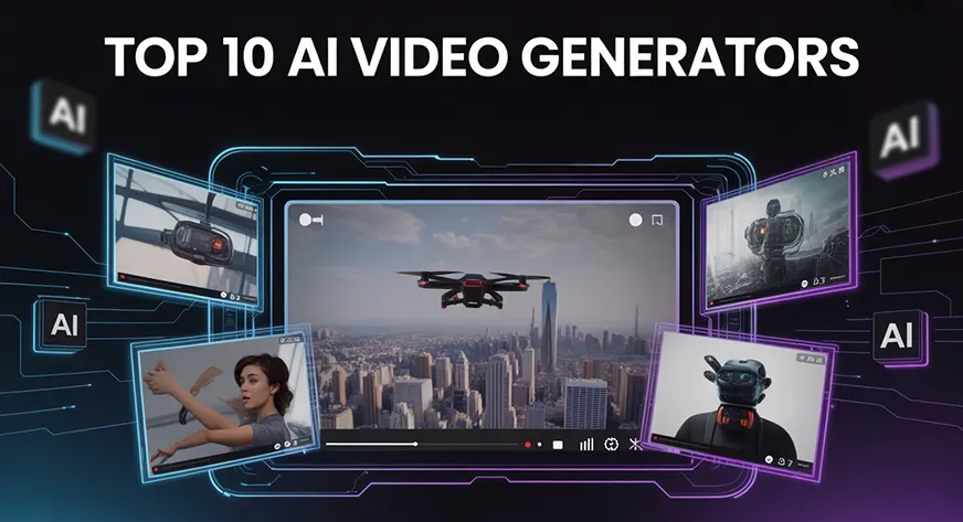 Top 10 AI Video Generators: Make a Cinematic Video in Seconds Using These Tools