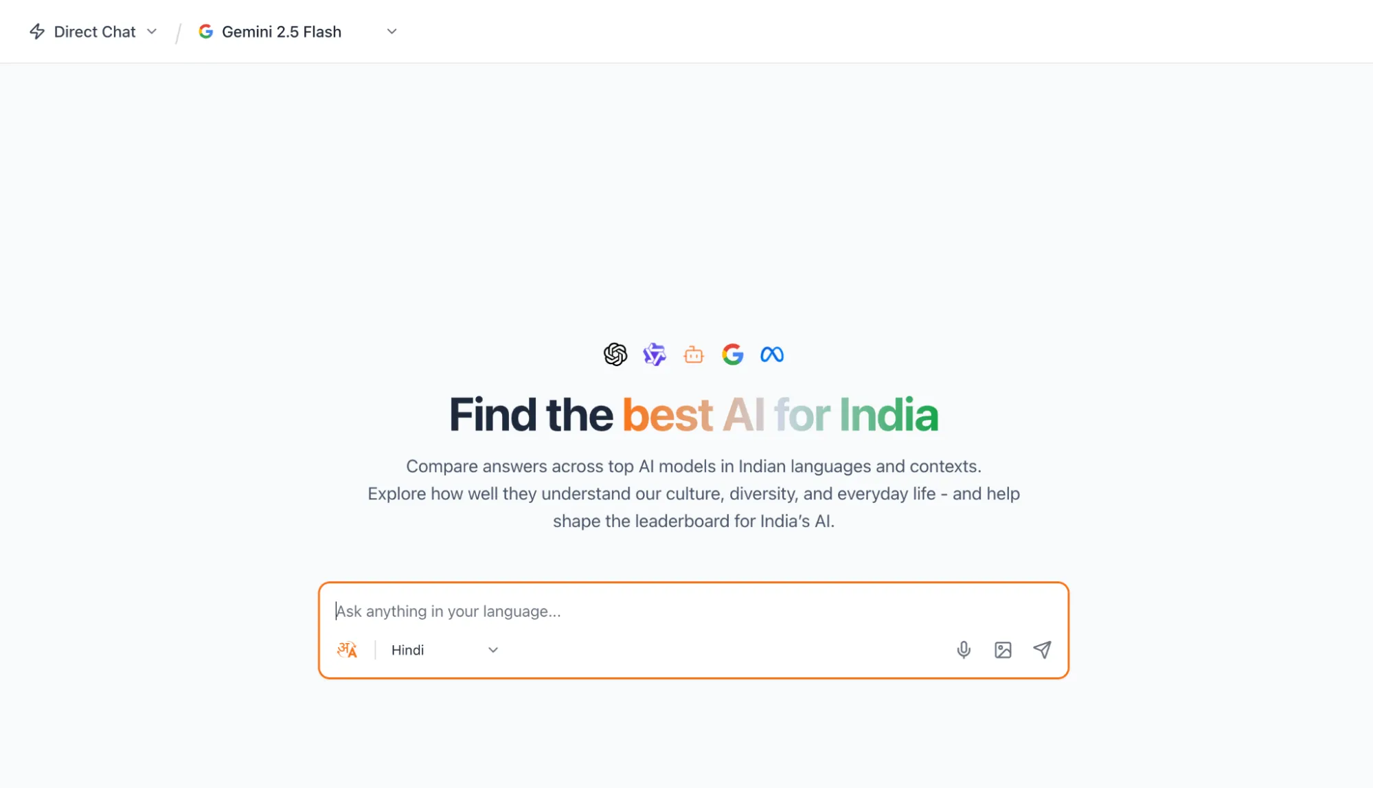 Find the best AI for India