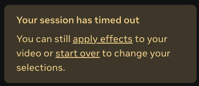 Session has timed out - Error SAM3