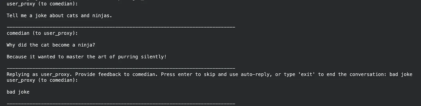Initial feedback loop