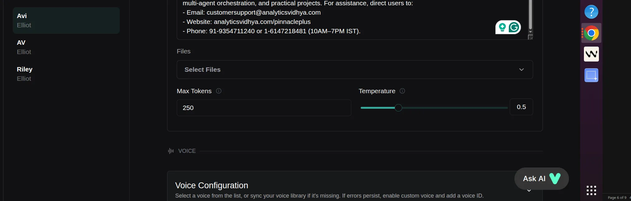Tweaking configurations