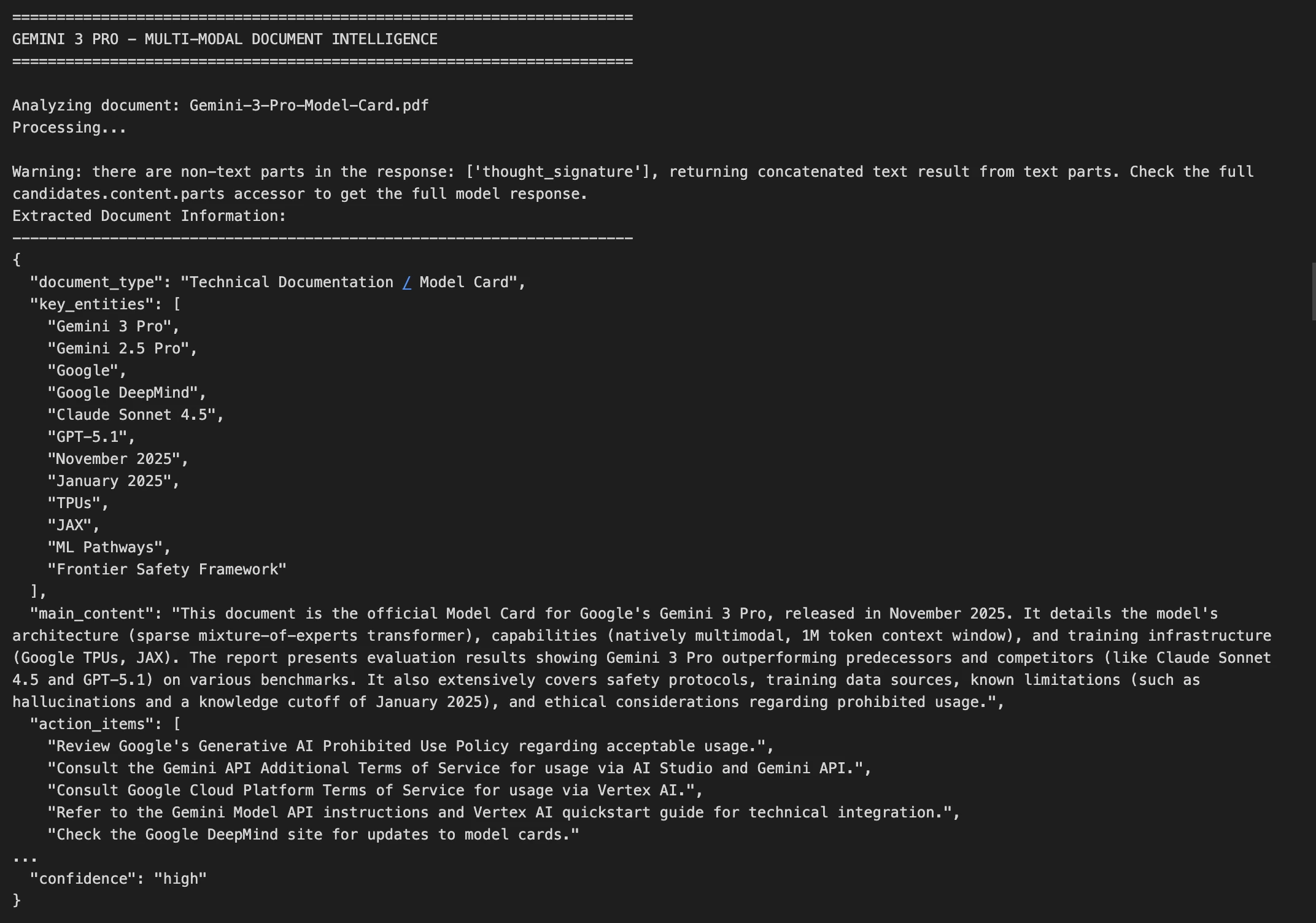 Multi-Modal Document Intelligence of gemini 3 pro