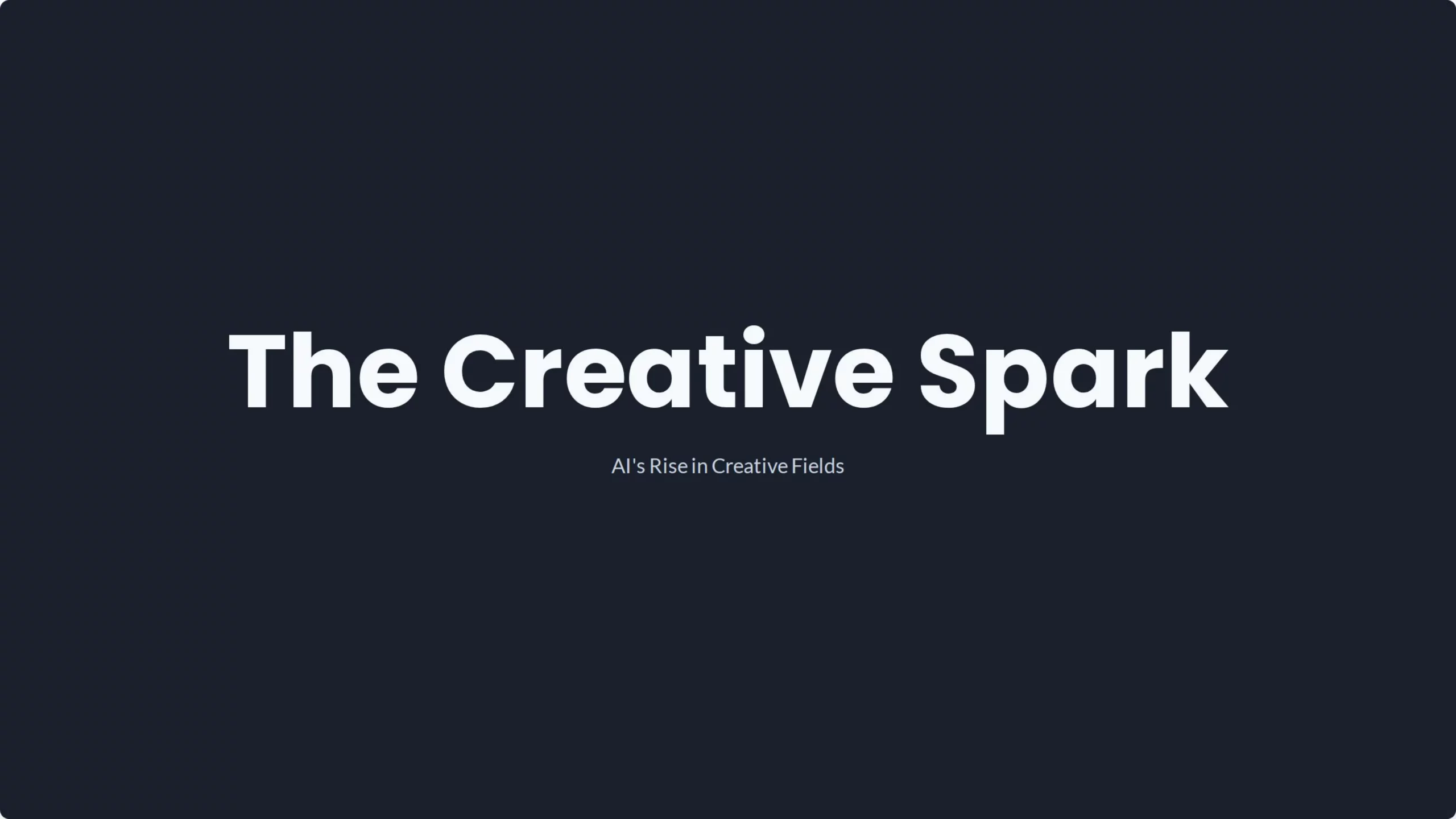 The creative spark