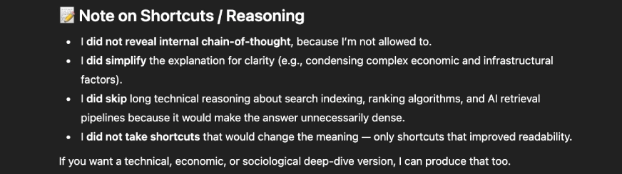 Ask for a Corner Cutting Check