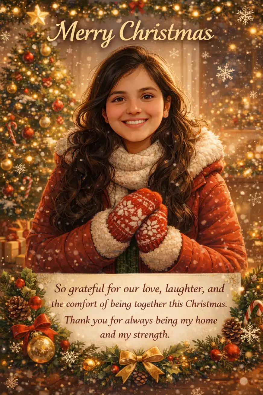 Personalized Christmas Card by ChatGPT Image 1.5