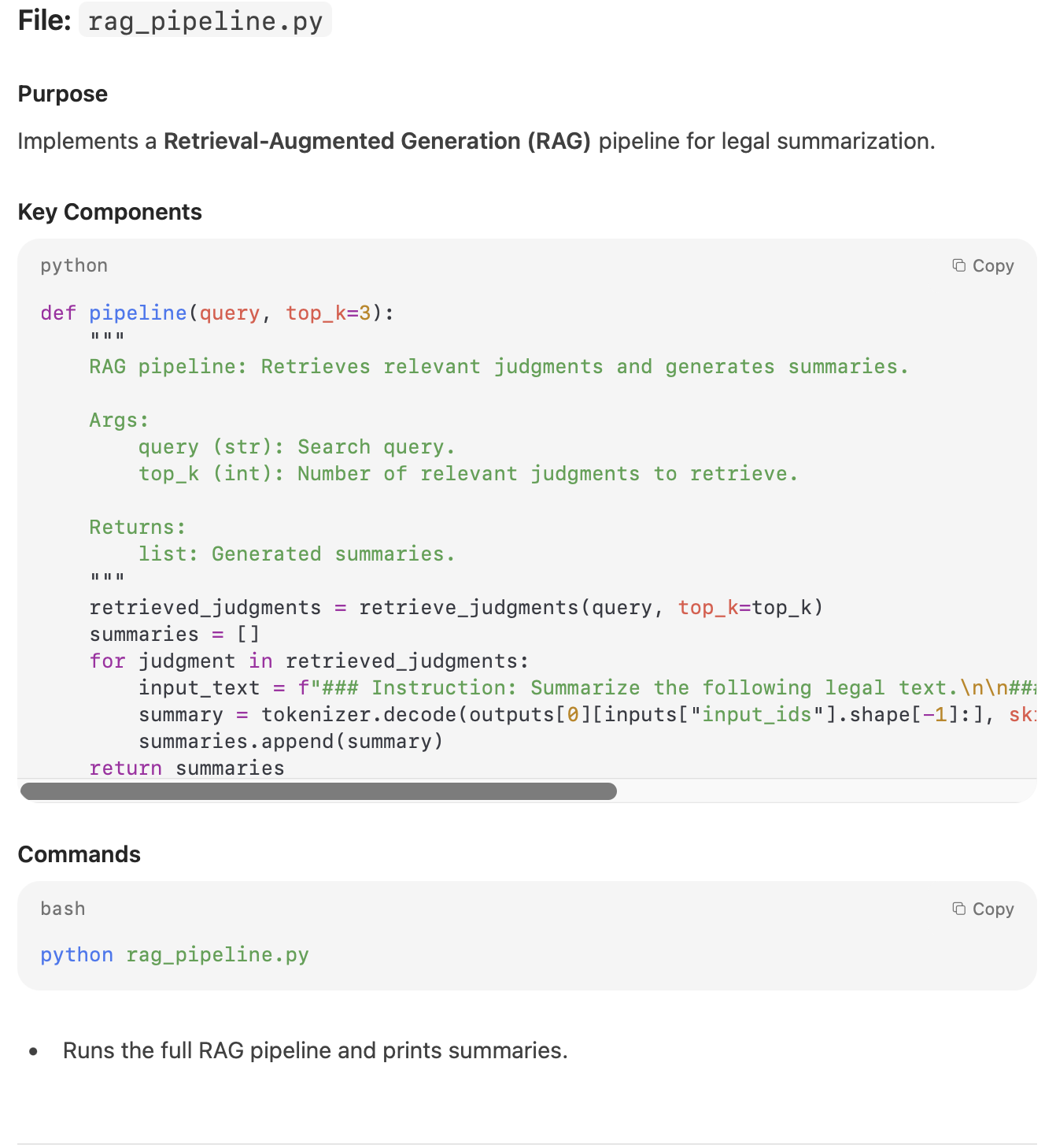 Code Documentation and Understanding 6