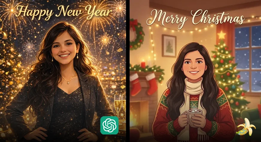 Create Personalized Christmas & New Year Cards Using AI
