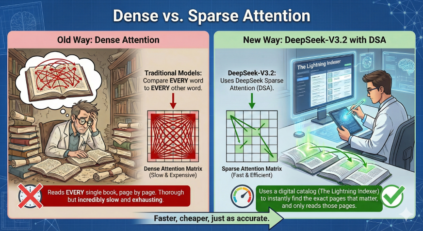 DeepSeek Sparse Attention Explained
