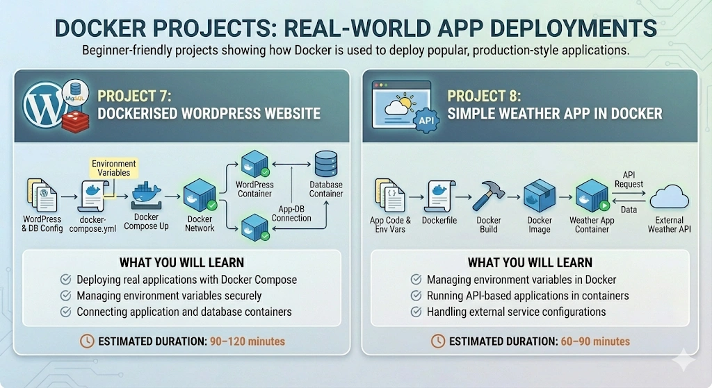 Real-World App Deployments | Docker Projects