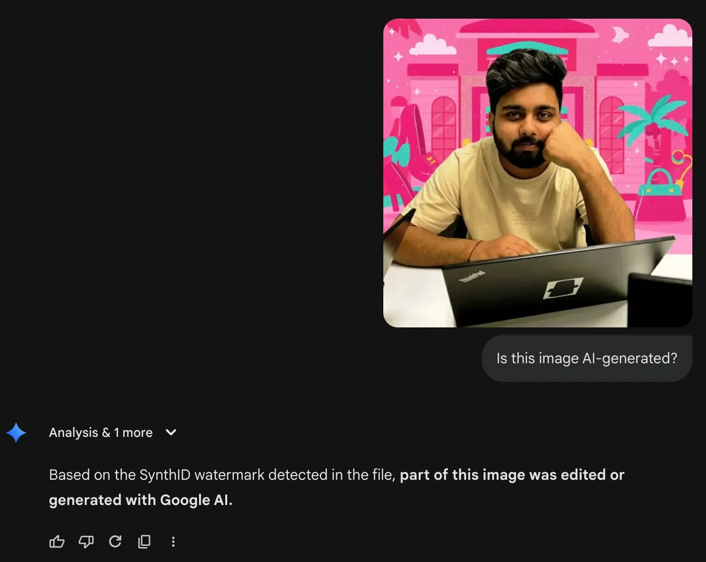 Correct AI-Detection result