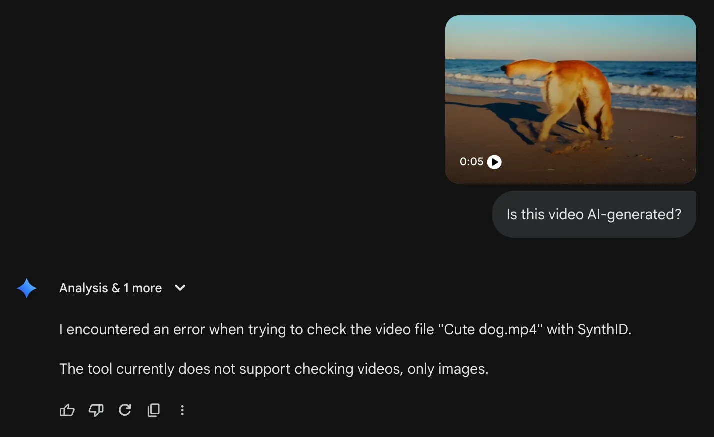 Gemini App limitations