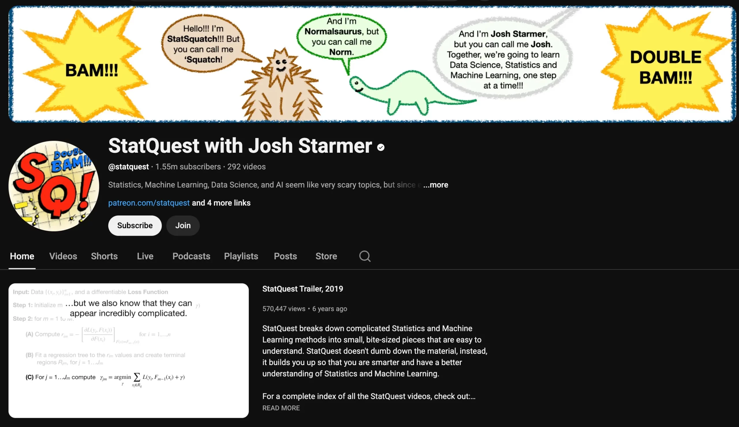StatQuest with Josh Starmer