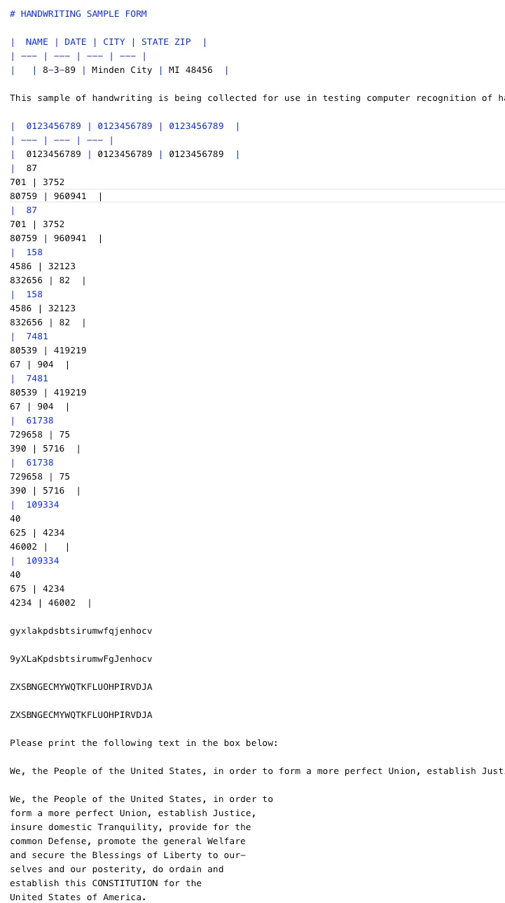 Mistral OCR 3 Response