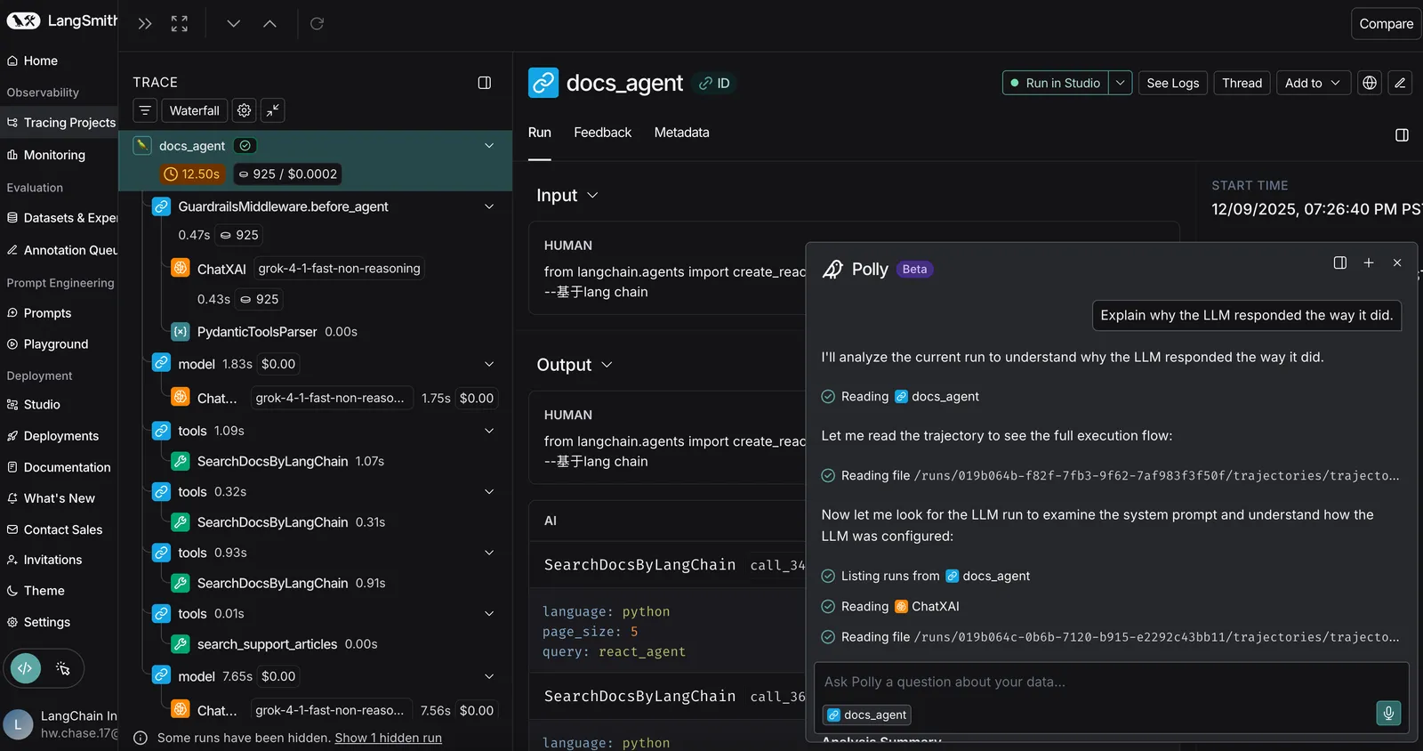 Deep Trace Debugging