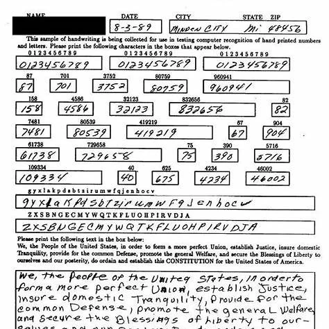 Declaration of Independence for OCR