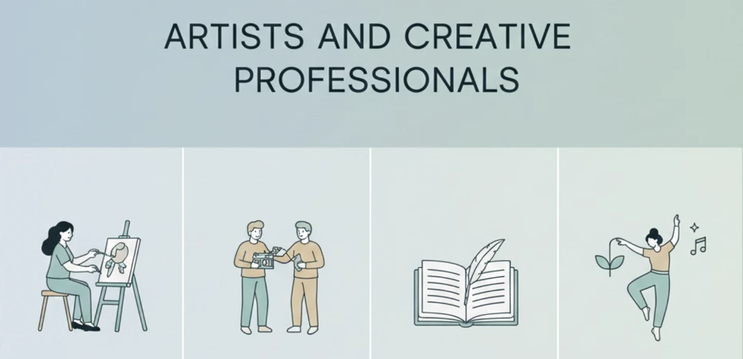 Artists and creative professionals